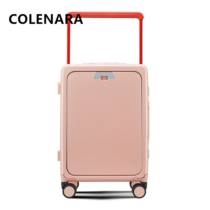 COLENARA Rolling Luggage Front - Front Opening Laptop Luggage 24 Inch recension och pris