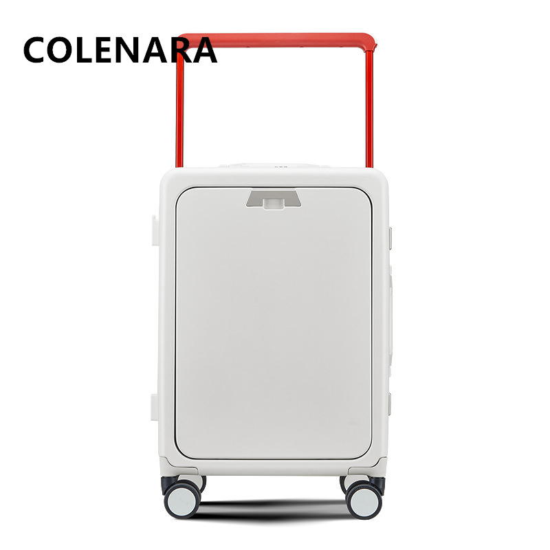 COLENARA Rolling Luggage Front - Front Opening Laptop Luggage 24 Inch recension och pris