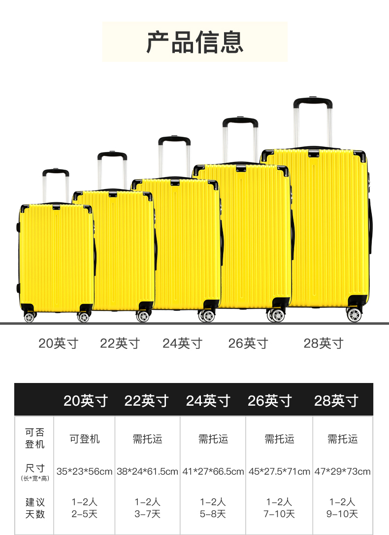 Luggage Suitcase 20-26 Inch La - Foldable Rolling Luggage Bag recension och pris
