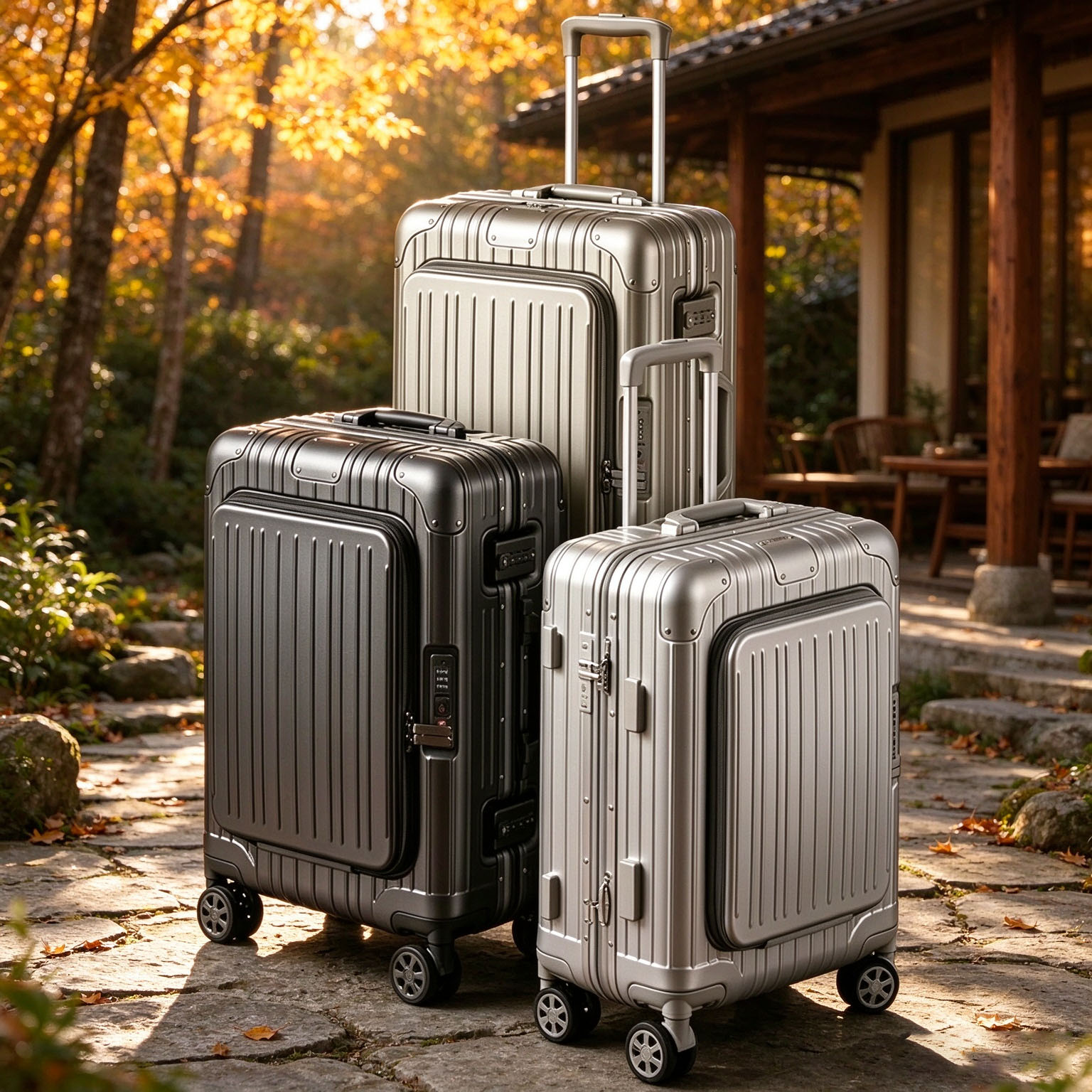 20/24/28 inch Front Opening Tr - Spinner Wheel Rolling Suitcase 20 Inch recension och pris