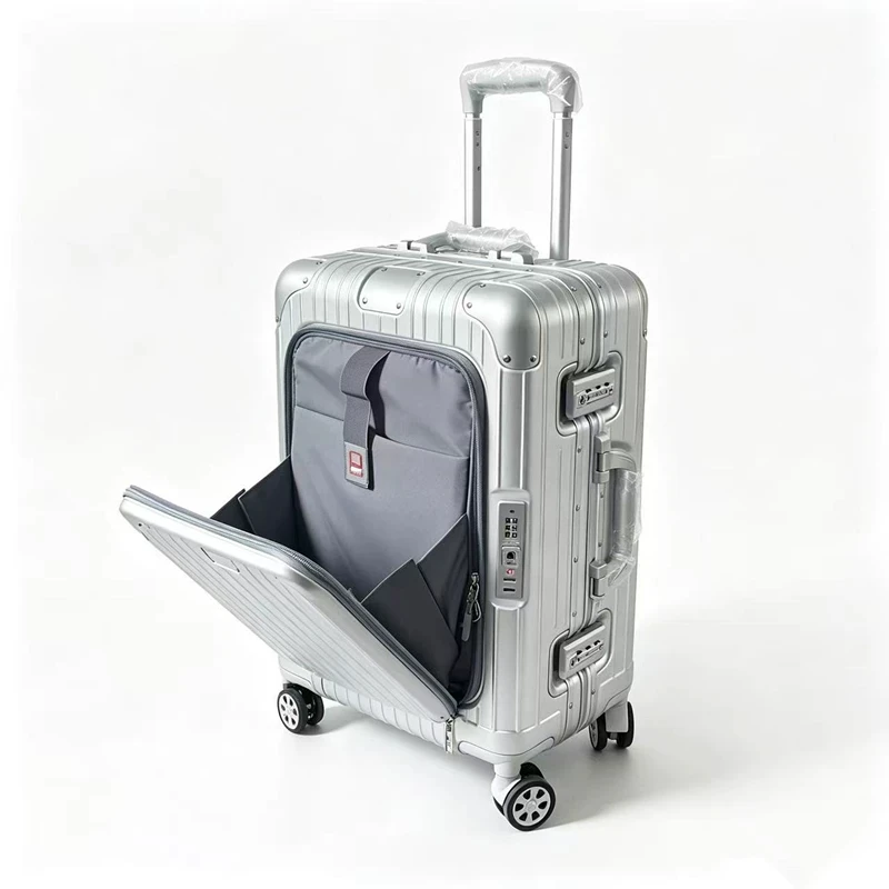 20/24/28 inch Front Opening Tr - Spinner Wheel Rolling Suitcase 20 Inch recension och pris